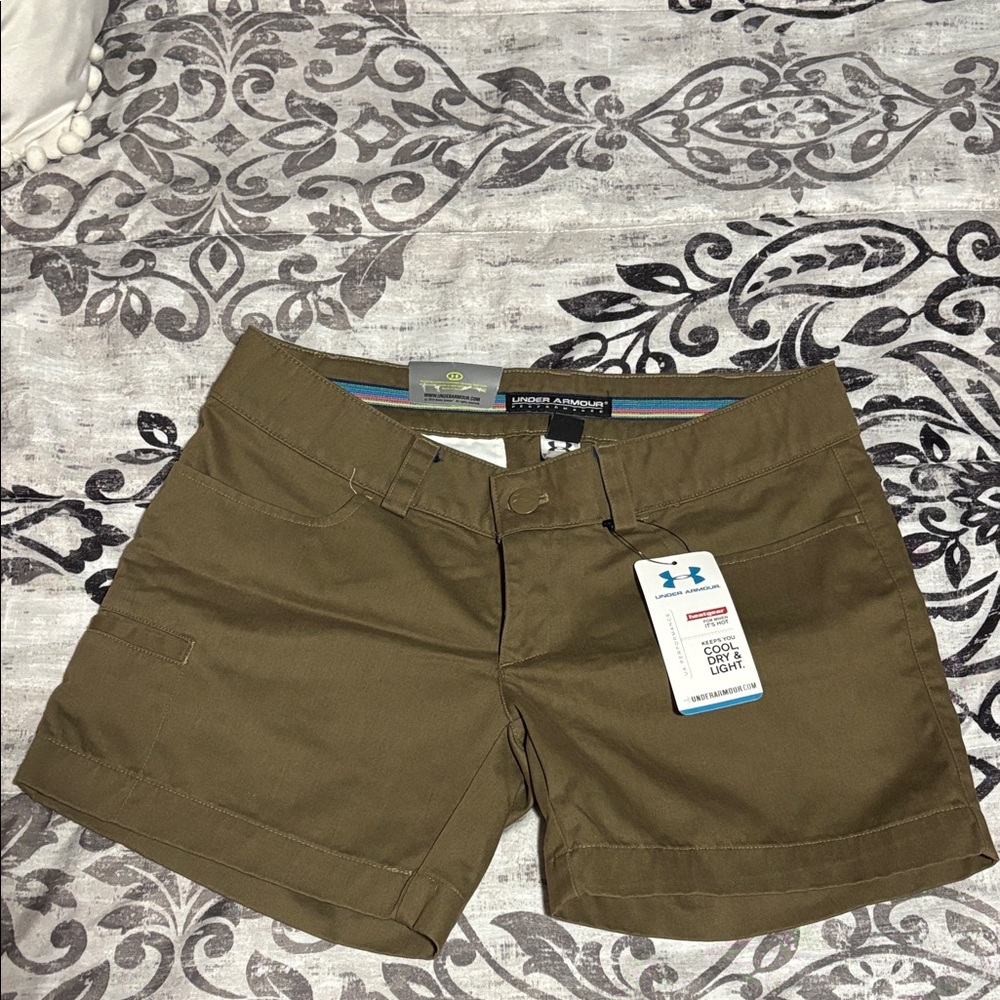 Under Armour Women's Olive Cargo Shorts